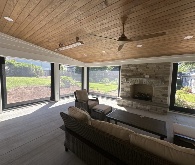 Vinyl enclosed porch